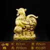 Adornos del Zodiaco de Latón Rata, Buey, Tigre, Conejo, Dragón, Serpiente, Caballo, Cabra, Mono, Gallo, Perro, Cerdo de Latón Puro, Oficina en Casa