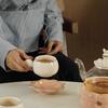 Entrada Creativa Traje de Lujo para el Té de la Tarde Juego de Té Tetera de Alto Valor Taza de Té Tetera de Cerámica con Flores Set de Agua para Hospitalidad Doméstica