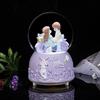 Bola de cristal con forma de corazón para niña, bicicleta, pareja, niños y niñas, regalo de San Valentín, caja de música para estudiantes, decoración de escritorio