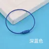 Materiales coloridos para joyería DIY: anillos de alambre pintados en spray, cuerdas de alambre, tornillos de torsión, llaveros, accesorios para llaveros