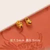 Retención de Color Fuerte Arena Dorada Accesorios Joyería DIY Oro Antiguo Circonita Microincrustada Separadores de Cuentas Cuentas de Barril Colgante para Pulsera Trenzado con Cuentas