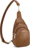 Bolso de Hombro de Cuero para Mujer Bolso Cruzado Bolso de Cintura Moda Casual Versátil Bolso de Pecho para Mujer Bolso Lion Ling