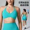 Top de tirantes cruzados para yoga transfronterizo con tirantes ajustables, hermoso diseño en la espalda, sujetador deportivo de nylon 66 para mujer, sensación de segunda piel, versátil