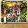 Tapiz Tigre de Amazon Oriente Medio Decoración de Pared Transfronteriza Tela Colgante Estilo Ins Tela de Fondo de Pared Lobo Exportación Tela de Pared