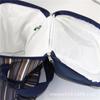 Bolsa Satchel Personalizada por el Fabricante con Rayas Verticales de Colores, Bolsa de Picnic de Doble Capa, Bolsa Satchel para el Almuerzo, Bolsa para el Almuerzo Conservadora de la Frescura, Bolsa de Hielo