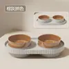 Tigela para Gato, Tigela de Ração para Gato, Tigela para Comer e Beber Gato, Tigela Dupla, Tigela para Cachorro, Tigela de Água, Suprimentos Anti-Derrubada, Tigela de Dupla Finalidade # #