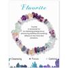 Pulsera de piedra de cuentas de grava vintage de negocios multicolor con cuerda elástica de cartón pulsera venta caliente transfronteriza europea y americana