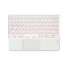 Adequado para Tablet Apple Teclado Sem Fio Bluetooth Retro Tecla Redonda Telefone Celular iPad Retroiluminação Colorida Silencioso Arroz