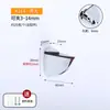 Clip de vidrio laminado ajustable de aleación, clip de boca de pez, clip F, soporte de fijación, clip de placa divisoria, soporte de laminado, conector