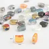 Nuevo Producto 8x10mm Cabeza de Gato Agujero Cruzado Colgante de Vidrio Pulsera DIY Collar Accesorios para Joyería Venta al por Mayor en Stock