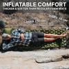 Colchón inflable ultraligero para acampar al aire libre, para una sola persona, con almohada, plegable, para una sola persona, apto para acampar al aire libre.