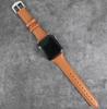 Adecuado para Apple iWatch 12ª Generación 11/10 Modelo Nuevo Cintura Delgada Correa de Reloj de Cuero Genuino Hebilla Puntiaguda