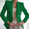Ropa Popular Transfronteriza para Mujer Aliexpress Amazon Otoño e Invierno Nuevo Color Puro Moda Casual 2025 Traje Chaqueta Corta para Mujer