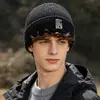 Gorro de Invierno de Punto para Hombres de Mediana Edad y Mayores, Gorro de Punto a Prueba de Viento para Ciclismo, Running al Aire Libre, Gorro Versátil de Lana para Montañismo