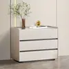 Cómoda de Madera Maciza Mesita de Noche Almacenamiento de Lujo Ligero Hogar Dormitorio de Alta Calidad Nuevo Moderno Simple Gabinete de Almacenamiento Gabinete de Mesita de Noche