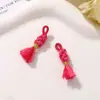 Hilo de Algodón Dopamina Borla Nudo de Maíz Colgante de Borla DIY Bolso Funda de Teléfono Llavero Pulsera Colgante Accesorios