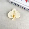 Horquilla Rosa Dulce Flor Phalaenopsis Pinza para el Cabello Pinza para la Cabeza Flor Flor Artificial Adorno para el Cabello Pinza Lateral Horquilla de Orquídea Accesorios para el Cabello