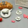 3 Piezas Molde Sin Asa con Estampado de Mariposa para Fondant, Herramienta para Hornear Pasteles, Molde Cortador de Galletas, Molde de Impresión Creativo para Cocina DIY