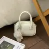 Bolso cruzado casual con textura para mujer, Nueva moda Primavera 2026, Color sólido, Bolso de mano simple, Bolso cuadrado pequeño