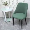 Funda elástica para silla Funda para silla de comedor Cuadros simples Gruesa Antideslizante Funda para silla de hotel restaurante Funda de asiento integrada