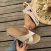 Sandalias romanas de tiras cruzadas con suela gruesa, de talla grande, modelo extranjero de comercio europeo y americano para mujer, en stock, nuevo modelo de verano, sandalias ligeras de playa para uso en exteriores