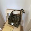 2025 Nova Moda Estilo Preguiçoso Relaxada Bolsa Tote de Grande Capacidade Bolsa Transversal Dupla Face Bolsa de Lona Xadrez Coreana