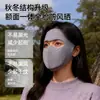Máscara facial protectora y cálida de estilo invernal, bebible, compartimentada, de cobertura total para mujeres, Kini facial, máscara facial a prueba de viento y resistente al frío para otoño e invierno, lavable