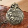 Pulpo Calamar Mil y Chihiro Totoro Reloj de Bolsillo Mecánico de Bronce Regalo para Estudiantes Hombres y Mujeres Reloj de Bolsillo