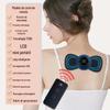 Adesivos de massagem de pulso EMS mini massageador de corpo inteiro inteligente carregando massageador de display LCD automático sem fio