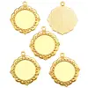 Diámetro Interior Redondo de 25 mm Base de Aleación de Piedra Preciosa para Reloj Accesorios Decorativos DIY para Collar Base de Colgante C49