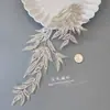 Encaje con Bordado de Lentejuelas en Forma de Hoja Adorno DIY Materiales de Decoración para Ropa Vestido de Novia Zapatos de Boda Adornos para el Cabello 26