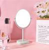 Espejo de Maquillaje, de Mesa Magnificador Alta Definición Lujo Ligero Gama Alta Boda Escritorio Dormitorio Hogar Salón de Belleza Giratorio Doble Cara