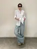 Camisa de lino estilo vacacional para mujer, nuevo modelo verano 2026, discreta y sofisticada, adecuada para ir al trabajo, única, moderna, versátil y protectora del sol.