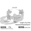Pulsera Europea y Americana de Acero Inoxidable con Diseño Abierto de Flor de Cruz de Malta, Pulsera de Acero de Titanio Moderna y Única que No se Desvanece