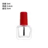 Botella de Pegamento Rellenable de 5 ml para Pintura de Retoques, Botella Pequeña de Vidrio, Botella de Esmalte de Uñas de 10 ml con Pincel, Capacidad Pequeña