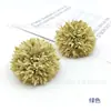 Flor de diente de león Tamaño pequeño Cebolla verde simulada Bola de crisantemo Arreglo floral Boda Flores de Año Nuevo Chino Cesta de flores DIY Caja de regalo Flores decorativas