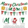 Feliz Navidad Banderines para Fiesta de Navidad, Guirnalda, Banderines, Banderas, Suministros Decorativos Hechos a Medida