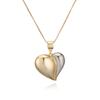 Collar con colgante de amor de circonita de oro de 18 quilates chapado en cobre simple de moda transfronteriza de Australia y Europa antigua y Estados Unidos, cadena de clavícula de alta calidad