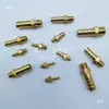 Mini pagoda de cobre completo Rosca exterior Boquilla de agua pequeña Paso directo Rosca métrica M4 5 6 8 10 12 Conector de manguera