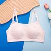 Sutiã de primavera para meninas, roupa íntima esportiva para desenvolvimento para estudantes, crianças grandes e alunos do ensino fundamental, colete respirável e confortável
