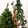 Decoración Navideña de Ardilla para Nuevo Producto Transfronterizo Colgante de Ardilla Artificial Decoración Navideña Decoraciones Creativas para Árbol de Navidad