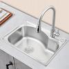 Fábrica venta al por mayor acero inoxidable fregadero individual cepillado hogar cocina lavavajillas integrado gran capacidad lavavajillas