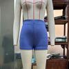 Pantalones cortos de mujer Bright Diamond 2024, nuevos pantalones ajustados de estilo Spice Girl sexy europeo y americano.