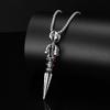 Collar de Mortero Mágico Chinoiserie Nuevo de Plata Tailandesa para Hombre Vajra Accesorios Retro Estilo Nacional Cadena para Sudadera para Novio