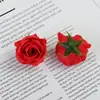 Cabezas de flores de rosa pequeñas artificiales, al por mayor desde el fabricante de origen, para accesorios para el cabello, pasadores, ramilletes, flores decorativas, materiales para manualidades DIY