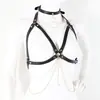 Ropa de Restricción Erótica de Cuero Productos para Mujeres Sexy SM Adulto Antifaz Mordaza Pinzas para Pezones Esposas de Lazo Disfraz de Performance