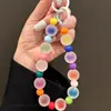 Correa para teléfono mate inspirada en colores dopamina, funda de teléfono, cadena para muñeca, llavero, accesorio para bolso y amuleto anti-pérdida