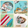 Cuaderno de Talla de Papel Cultural y Creativo Guochao, Libro de Sellos Huecos Personalizado de Atracciones de la Ciudad, Diario Creativo de Registro de Viajes
