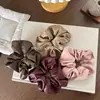 Estilo Coreano Alto Grado Sentido Corteza Intestino Grueso Anillo para el Cabello Elegante Plisado Francés Retro Simple Cola de Caballo Bola Cuerda para el Cabello Accesorios para el Cabello