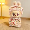 [Solo Ropa de Bebé] Ropa de Reemplazo para Muñeco de Peluche de Vinilo Labubu de 38 cm Falda Mokoko para Muñeco Labubu